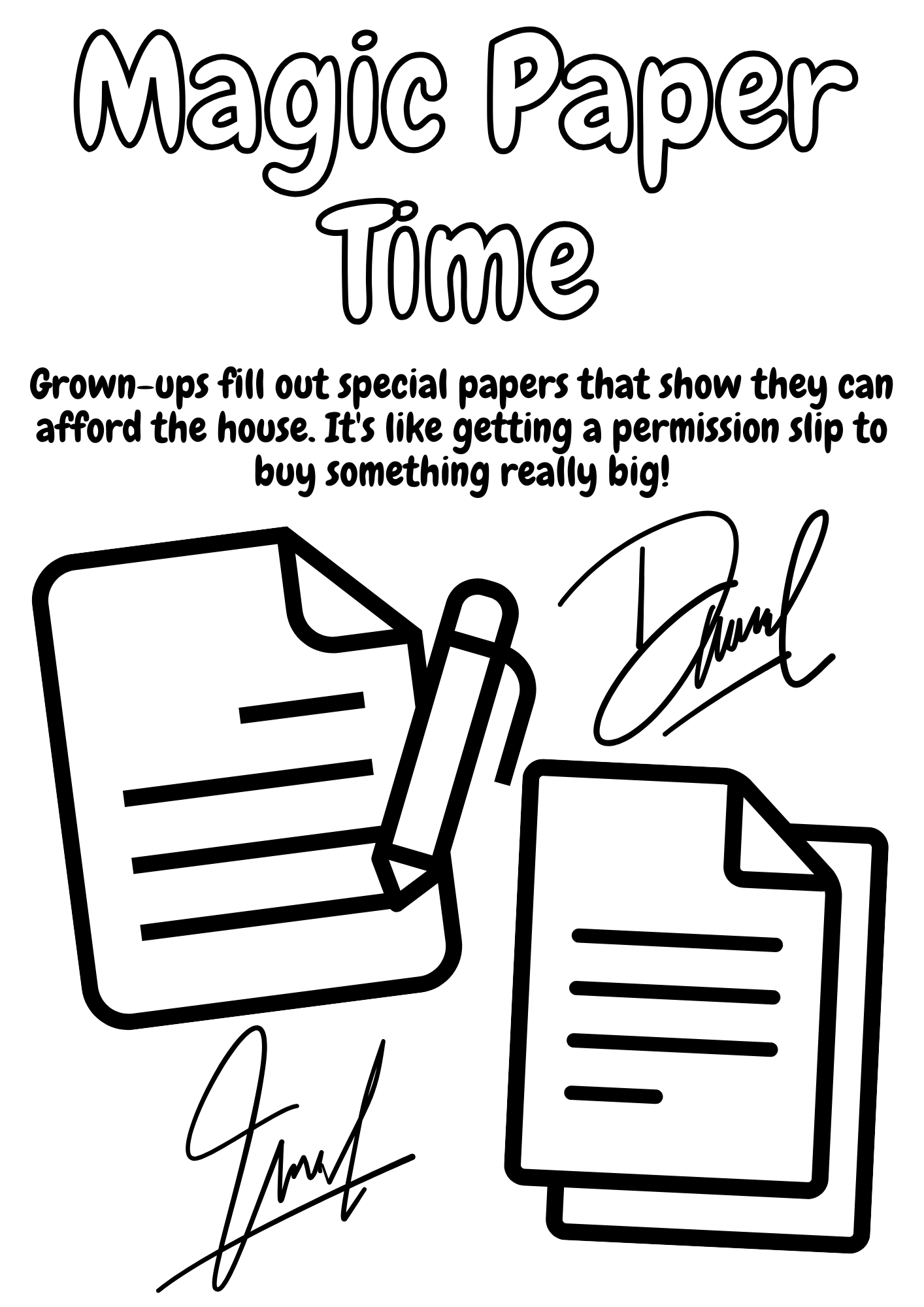 Real Estate Coloring Book Printable 